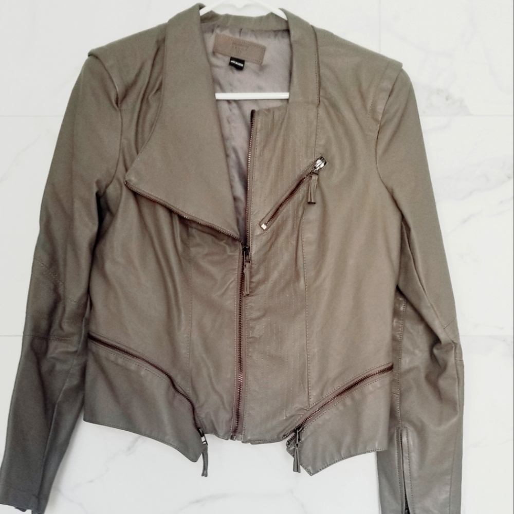 Jacket faux leather